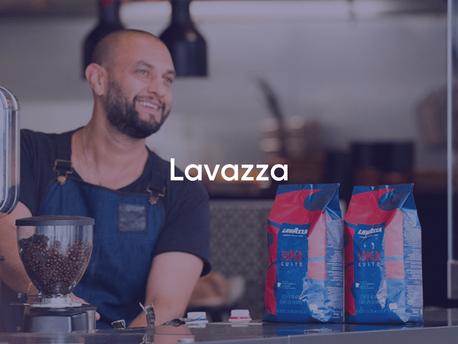 person making coffee representing Rydoo working with Lavazza