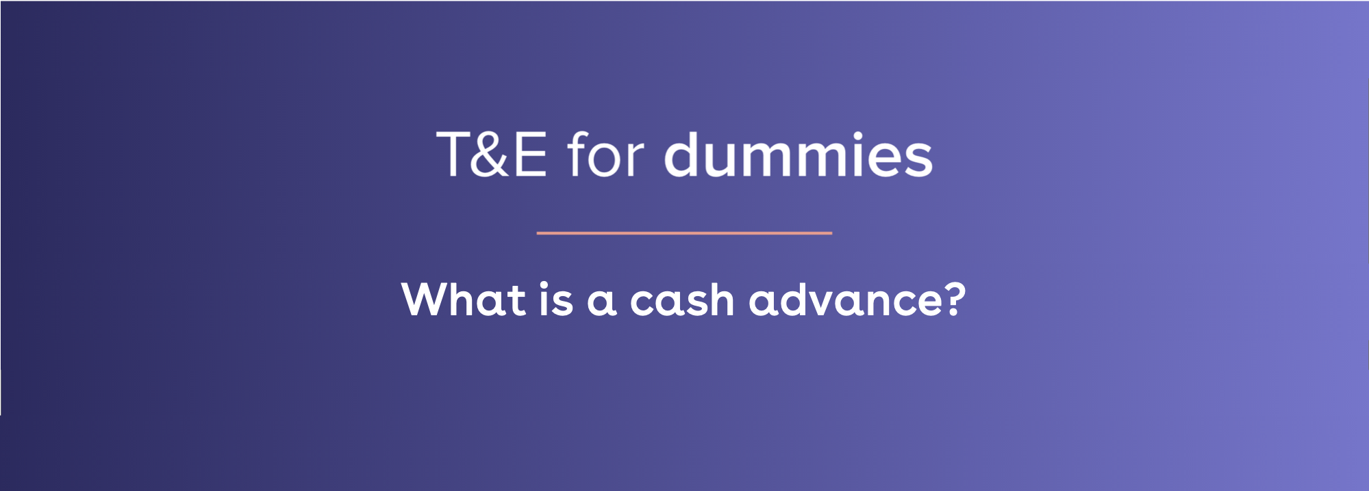 what is a cash advance?