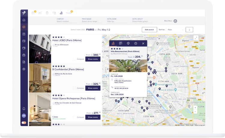 Travel Booking Laptop