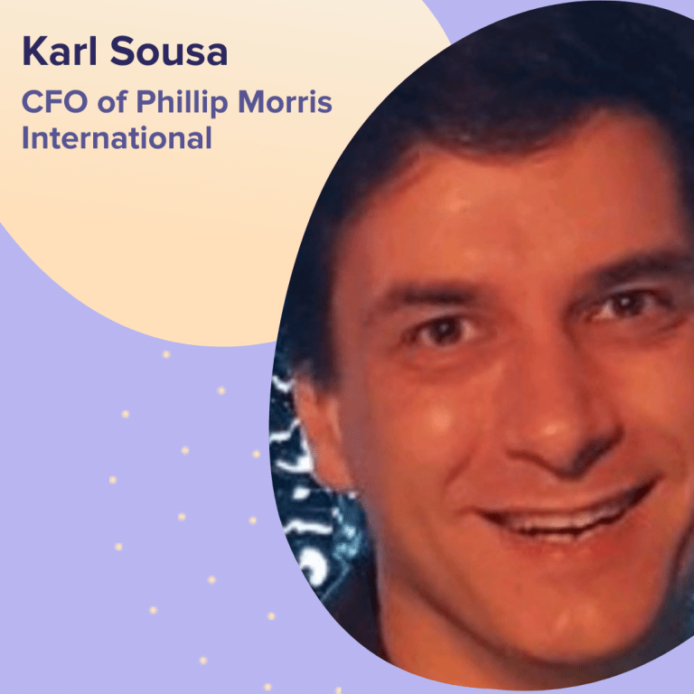 Karl Sousa - CFO da Phillip Morris International Karl Sousa - CFO da Phillip Morris International