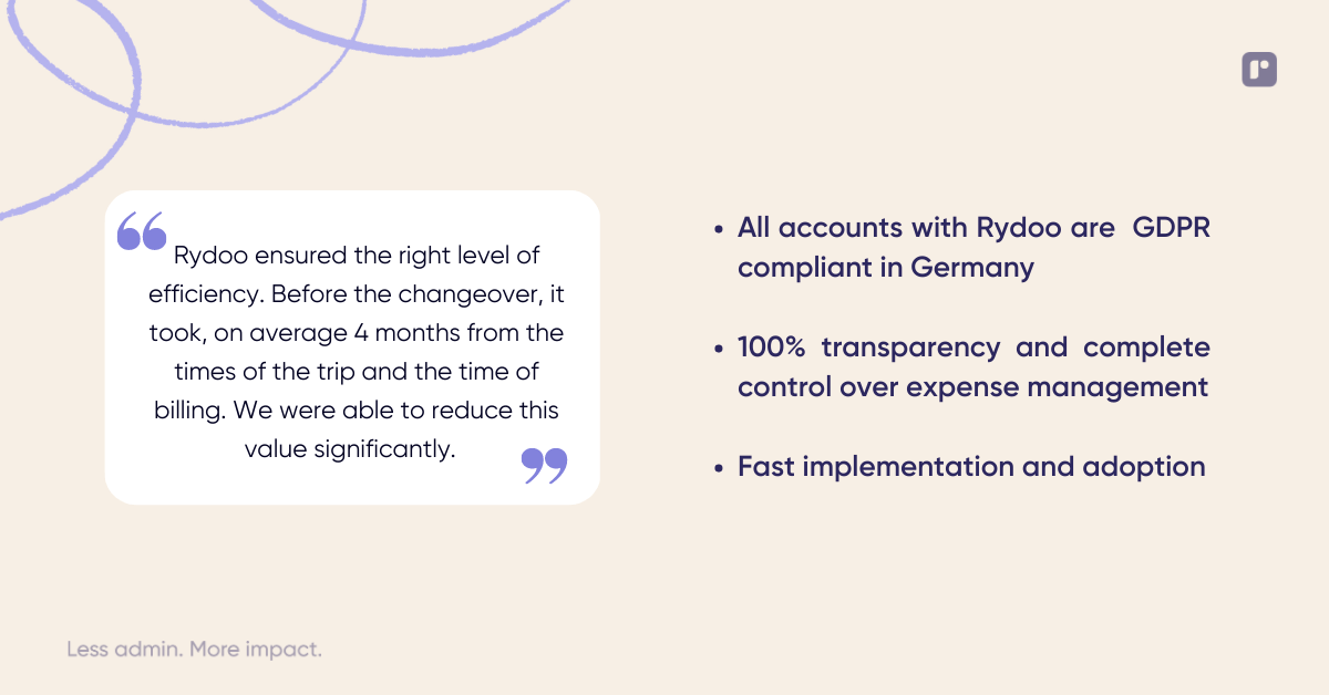 rydoo advantages