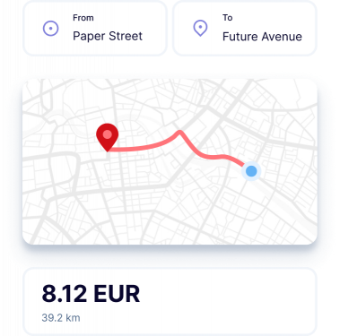 Mileage expenses illustration