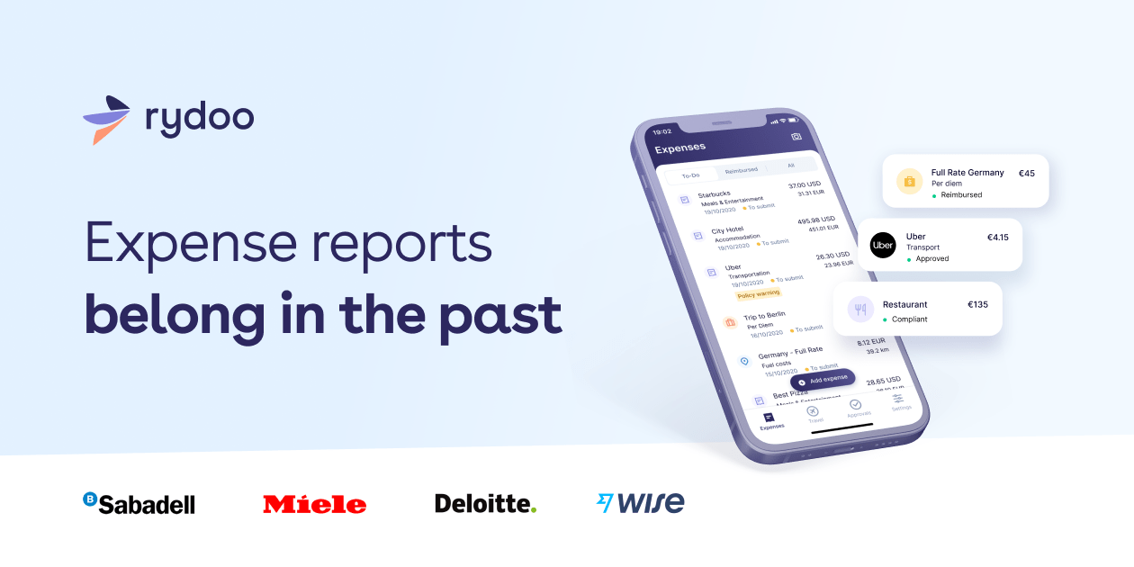 Rydoo: Take Expense Management easy Rydoo: Take Expense Management easy