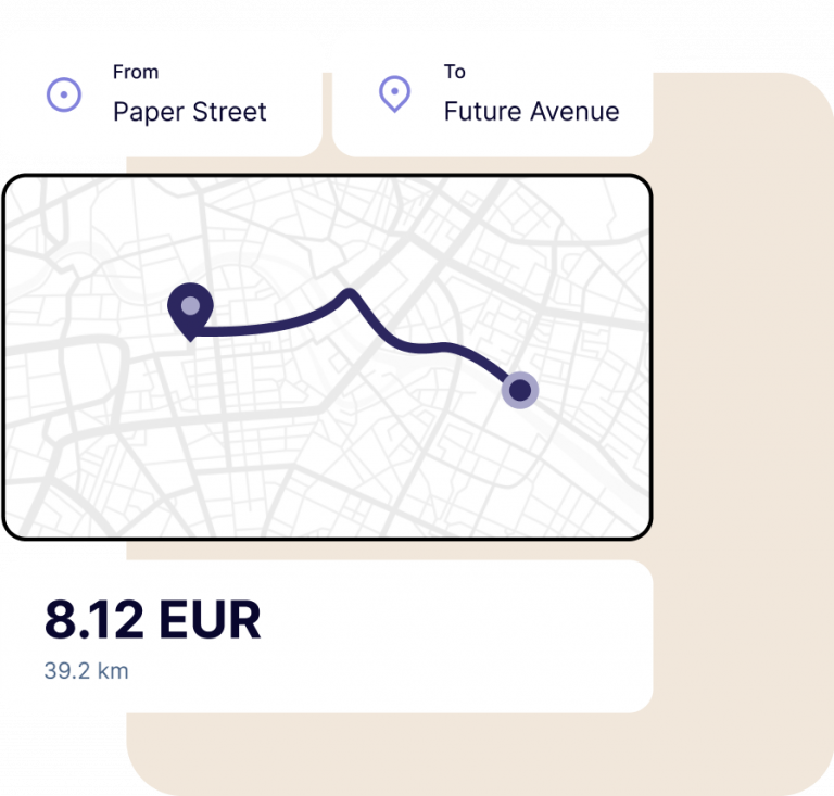 Mileages illustration mockup phone
