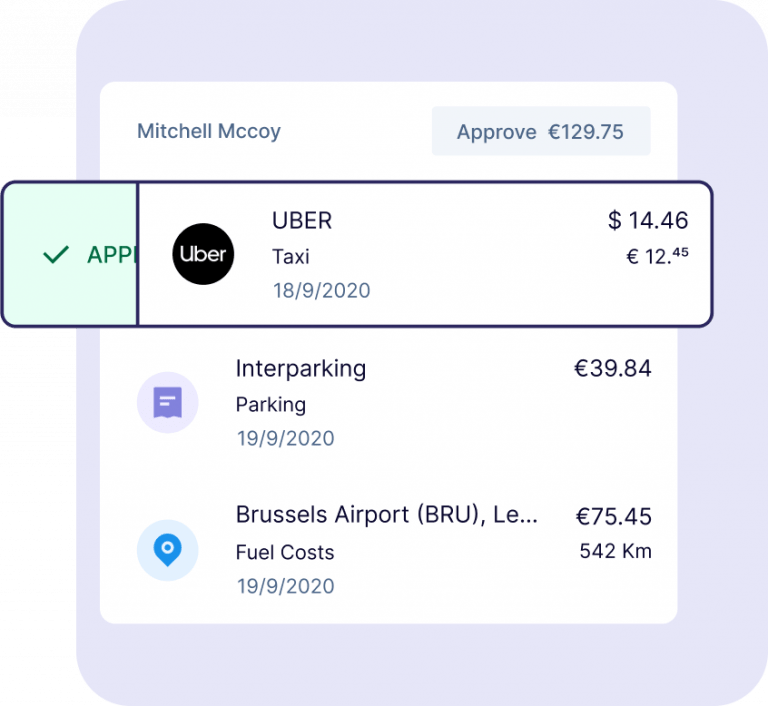 Real time expensing illustration mockup-phone