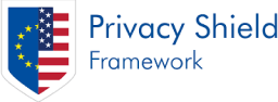 Privacy shield framework icon logo