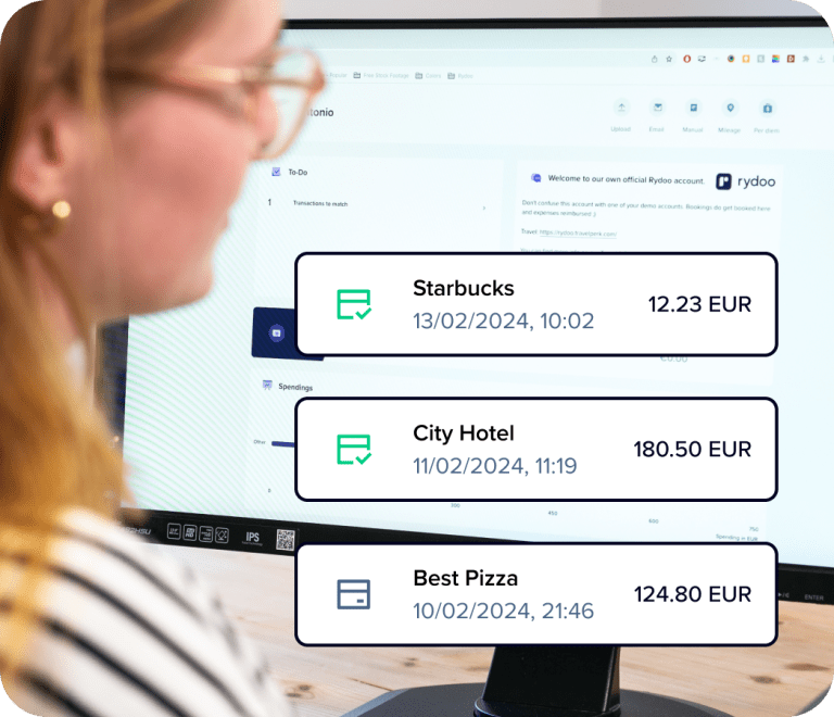 Credit card reconciliation - transaction visualisation starbucks city hotel best pizza 2024