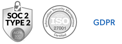 Security Badges - SOC2 Type 2 ISO-27001 - GDPR