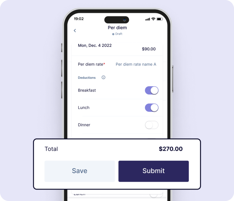 Per diem calculation-us
