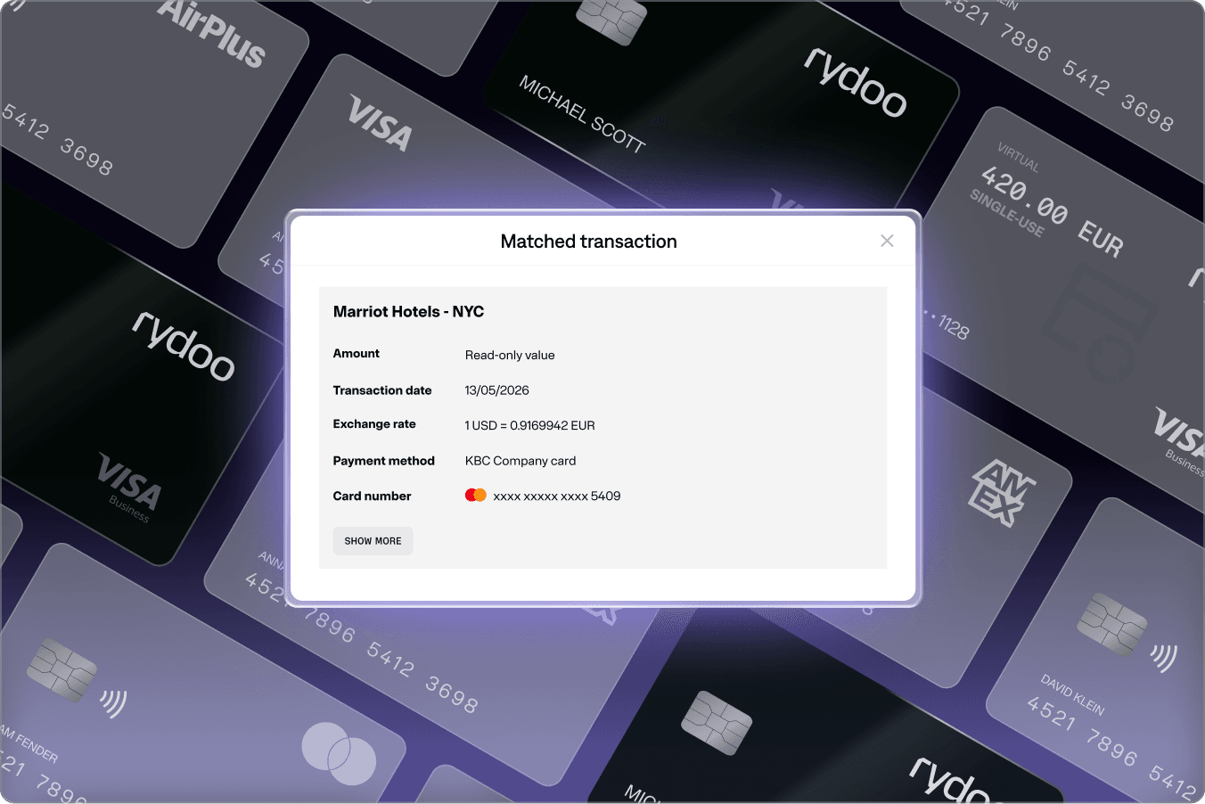 Expense cards bg none