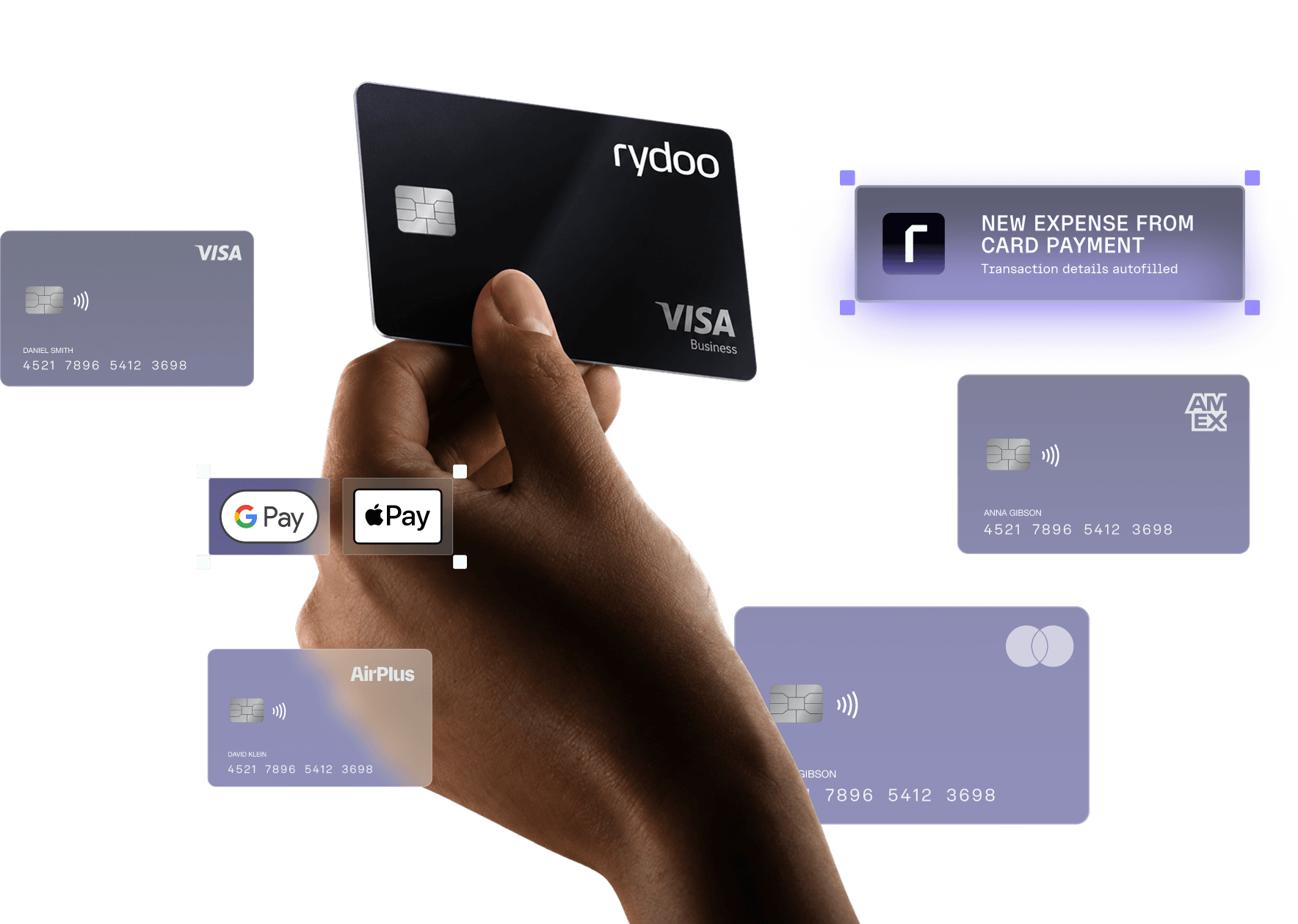 Expense cards payments hero