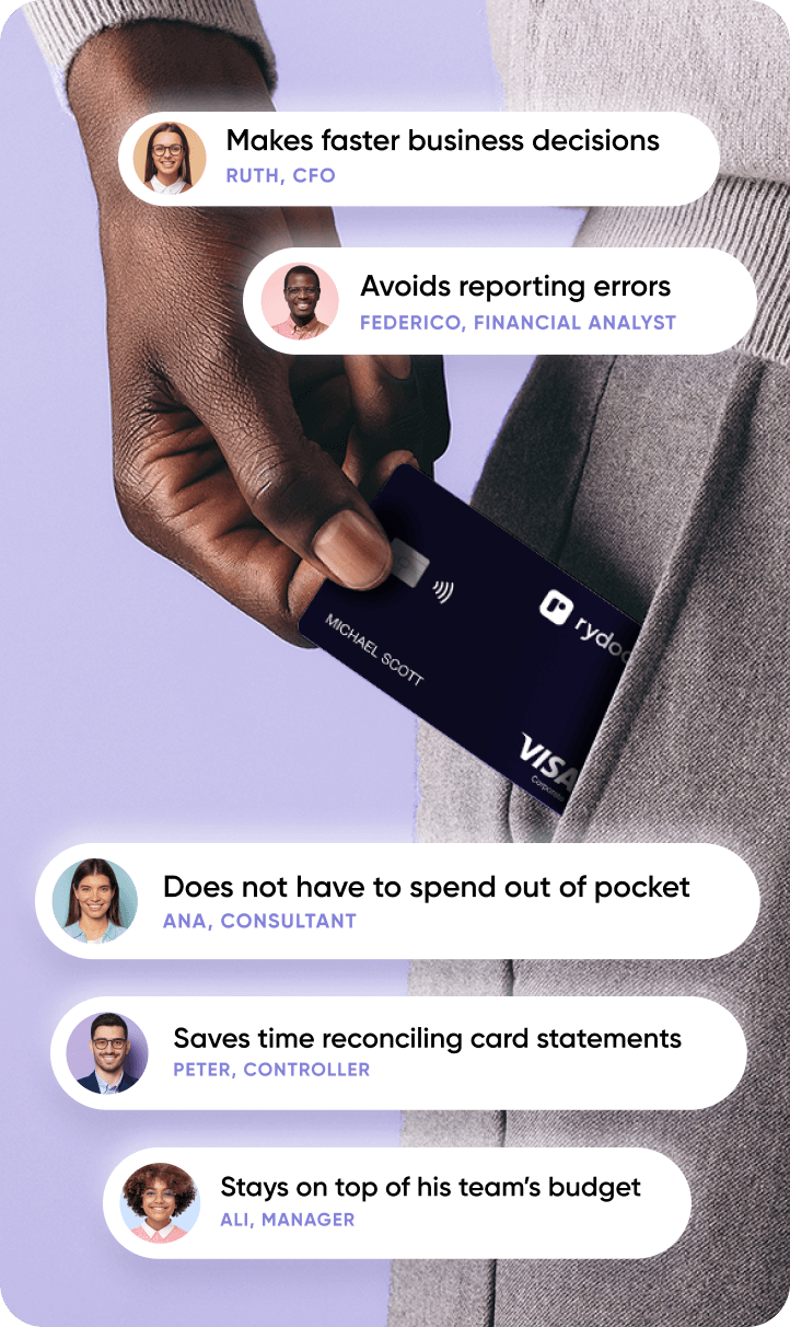 Expense cards users feedback mobile