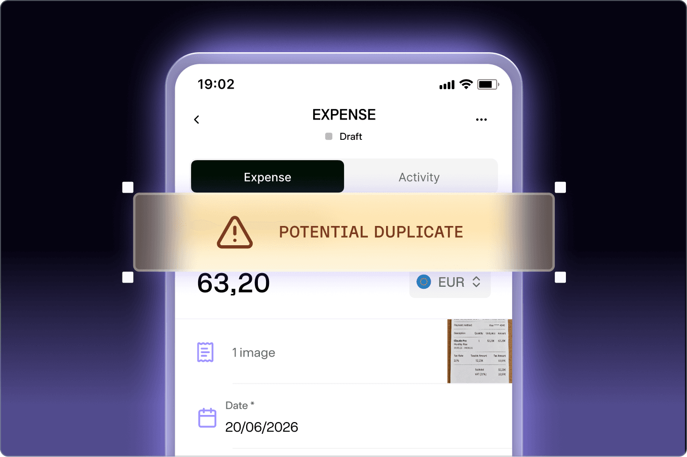 Expense compliance bg none