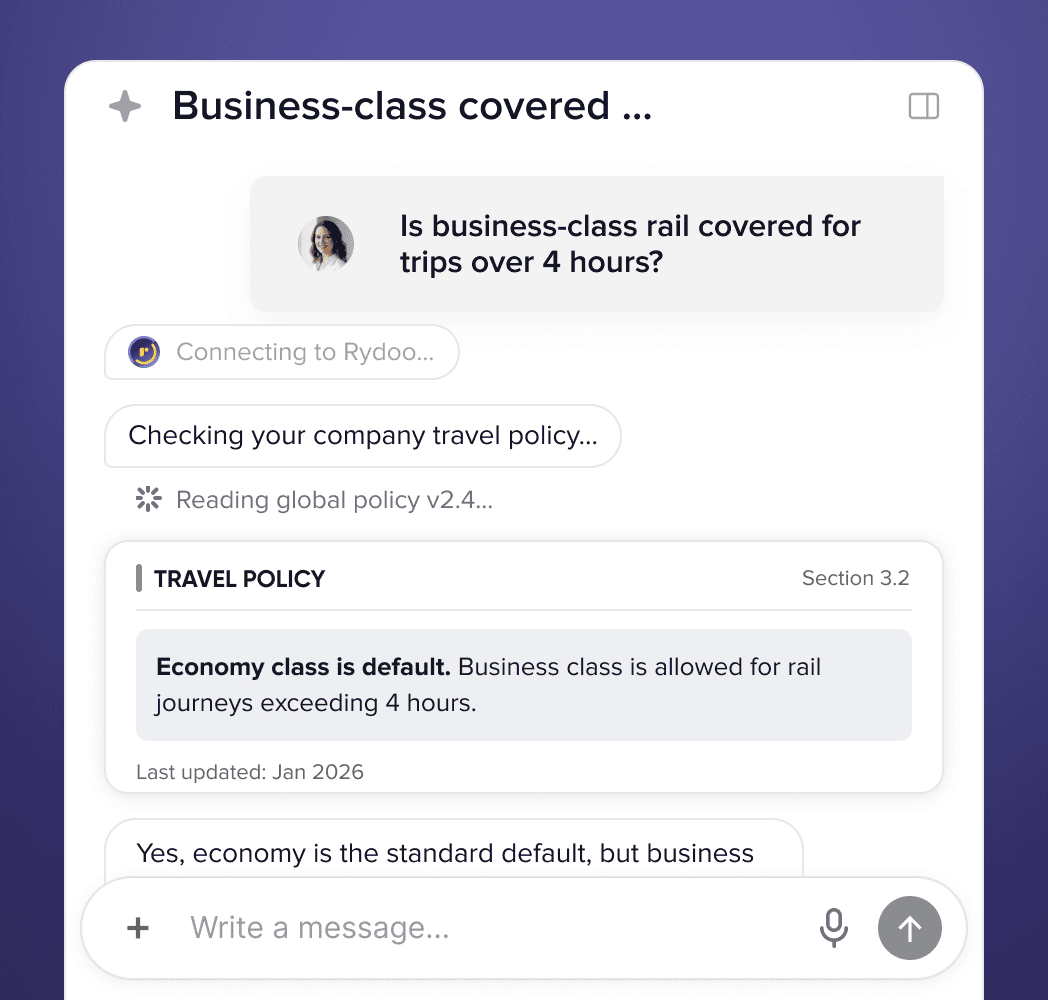 Policy answers instant