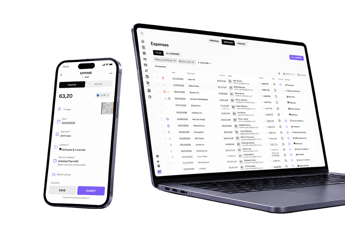 Rydoo expense demo