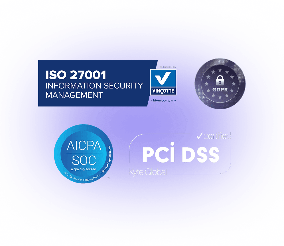 Security certifications badges