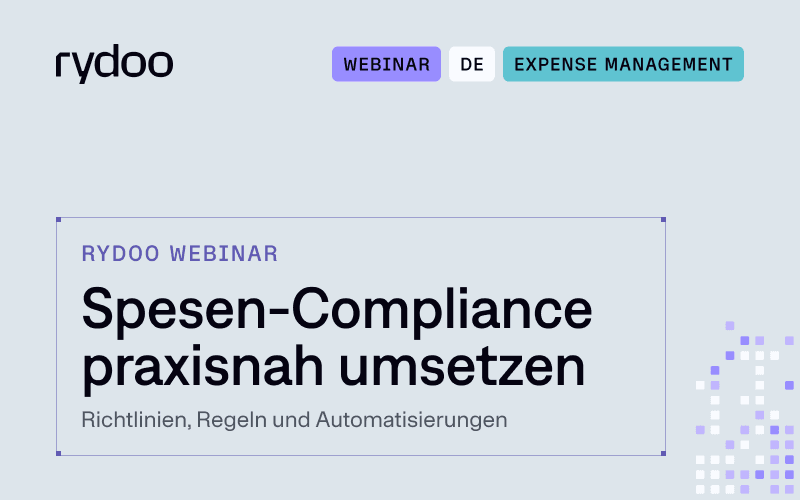 Spesen compliance praxisnah umsetzen · 800×500
